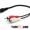 3,5 mm Stereo Kupplung zwei RCA Stereo männlichen Y-Kabel