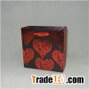 Printed Valentine's Day Gift Paper Bag With Ribbon Handles