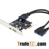 2-Port USB 3.0 eine weibliche Kabel zum Motherboard 20Pin Kabel Adapter Konverter