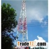 45m Three Legged Hot dipped Galvanized Angle Steel Communication Tower