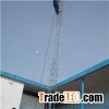 30m chaud plongé galvanisé tubulaire haubané mât conçu ANSI/TIA-222-G