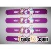 2012 new trends colored silicone slap wristband
