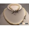 8mm freshwater pearl necklace gream pearl jewelry set