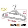 Ivory velvet suit hanger with u notch and tie position
