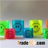 Colorful Transparent Plastic Spring Smiley Slinky Capsule Toy