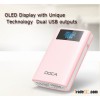 DOCA D563 10000mah Power Bank Showing Time and Alarm