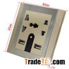 2 USB Port & 2 Walk Sockets & LED Night Gold Color