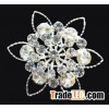 colorful rhinestone flower shoe accessories from China