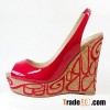 Barcelona Gladiator Platforms Dark Brown
