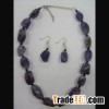 Stone fashion necklace set