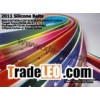 2011 fashion silicone rubber plastic belts