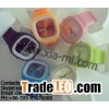 colorful silicone ice quartz watches