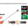 Extendable monopod with Bluetooth camera remote control