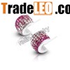 crystal earrings,crystal studs,925 silver earrings