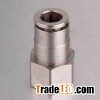 Straight Female Connector Pneumatic Brass Fittings