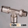 Run Tee M Thread Nickel Plated Brass