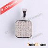 pendant for wedding gift, brass micro pave cz pendants