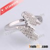 HEART brass cz micro pave setting rings