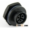Standard series 3pin front panel mount with socket(lock bayo
