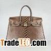 Hermes Birkin 35CM Handbag D-Coffee Crocodile Golden HW