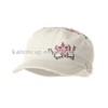 Military Cap With Flower Stitching