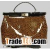 Fendi Peekaboo Bag brown leopard patent leather totebag 2291