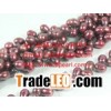 wholesale 6-7mm wine red wheat freshwater pearl strand