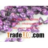 wholesale dark violet freshwater blister pearl strand