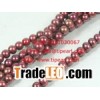 wholesale 7-8mm deep red freshwater potato pearl strand