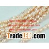wholesale 3-3.5mm natural pink seed freshwater pearl strand