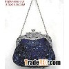 retro and beautiful lady evening handbag