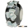 Enamel silver beads with CZ