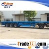3 axle 12 wheel leaf spring suspension flatbed trailer