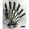 kitchen knife set with acrylic stand