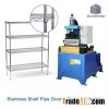 Shelving pipe groove forming machine