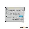 Battery For Sanyo DB-L80 Xacti VPC-CG10 DMX-CS1 VPC-CS1