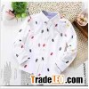 Boys' cotton oxford bat print shirt