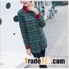 Women's fit contrast collar flannel shirt