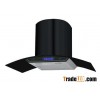 90cm round black chimney, LCD touch switch , 9 speeds!