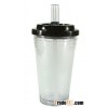 16OZ CLEAR DOUBLE WALL TUMBLER WITH STRAW
