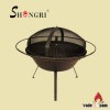 backyard charcoal cast iron fire pit grill