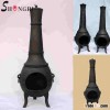Garden Cast Iron Chiminea for BBQ and warmth