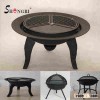 camping cast iron fire pit