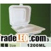 1200ml disposable biodegradable 3compartment  lunch box