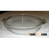 Borosil Glass Deep Baking pie plate, clear