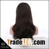 Indian remy hair natural straight full lace wigs,