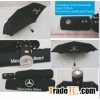 Torch telescopic umbrella