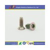 Flat head yellow zinc torx machine screw