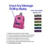LED message backpack