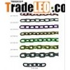 Plastic coating steel injection link chain